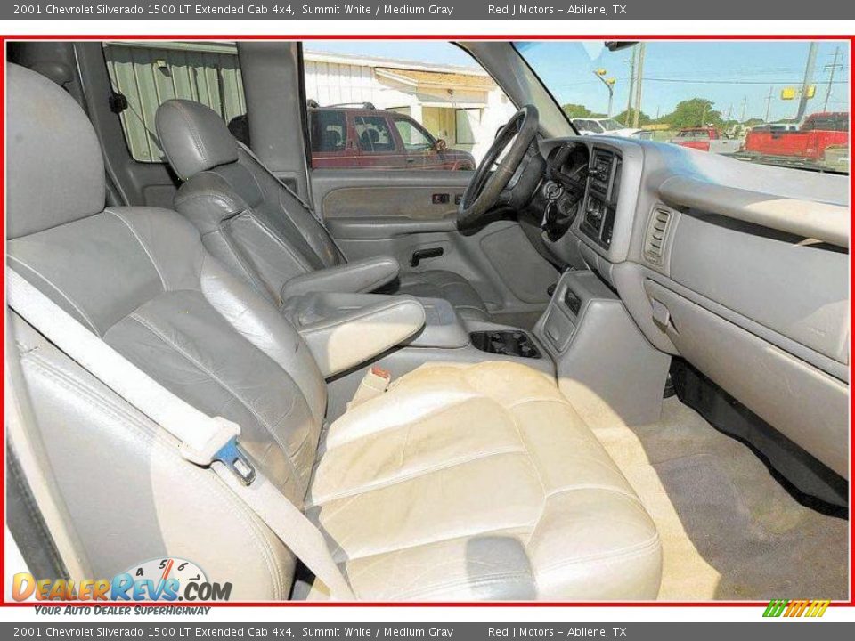2001 Chevrolet Silverado 1500 LT Extended Cab 4x4 Summit White / Medium Gray Photo #20
