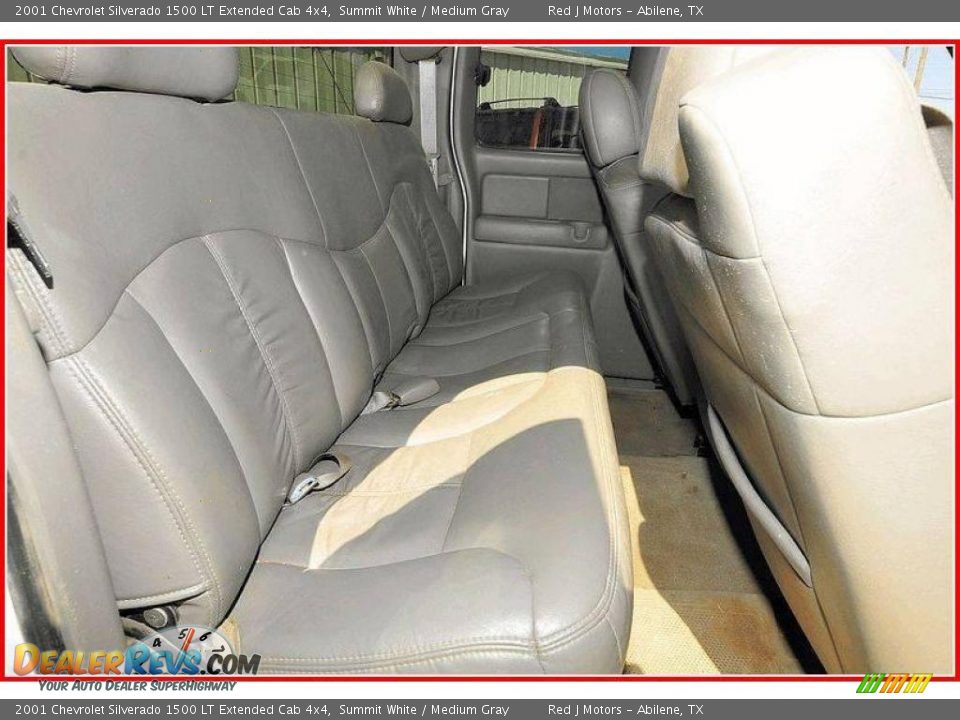 2001 Chevrolet Silverado 1500 LT Extended Cab 4x4 Summit White / Medium Gray Photo #21