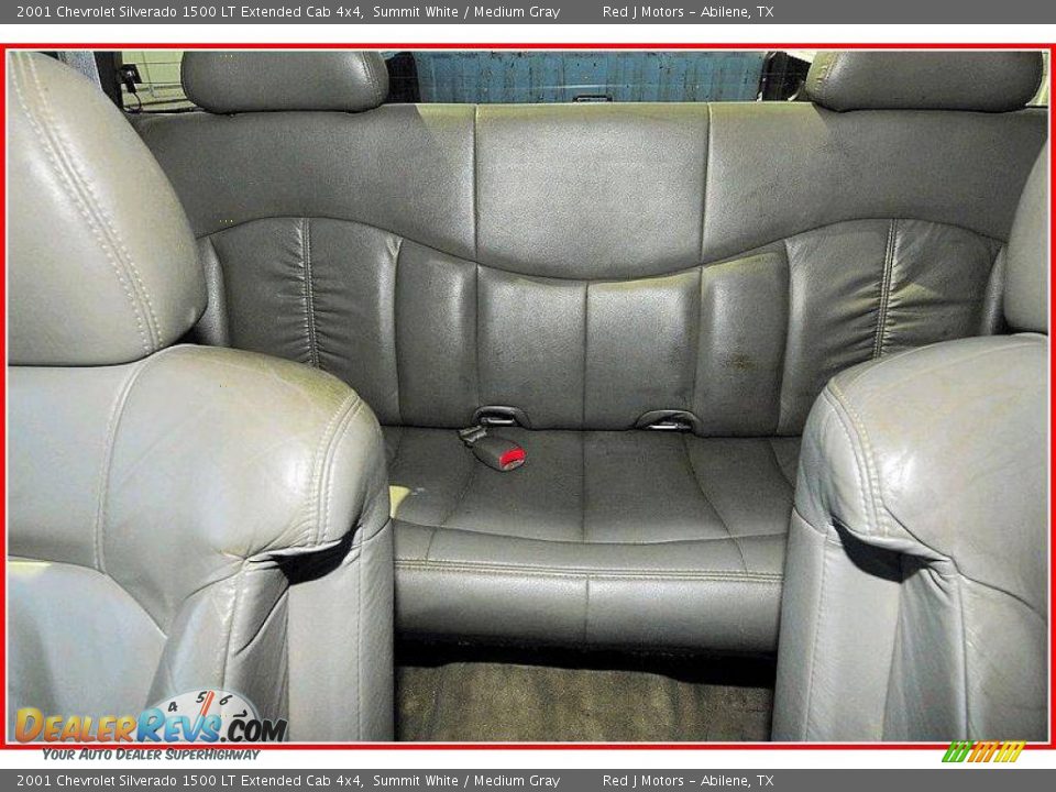 2001 Chevrolet Silverado 1500 LT Extended Cab 4x4 Summit White / Medium Gray Photo #31
