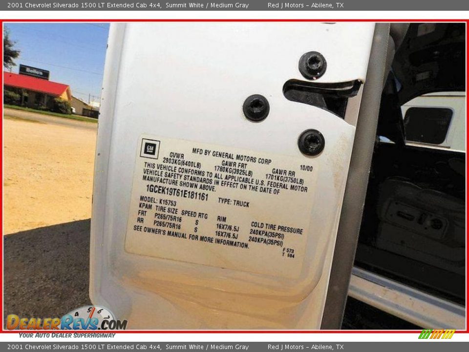2001 Chevrolet Silverado 1500 LT Extended Cab 4x4 Summit White / Medium Gray Photo #33