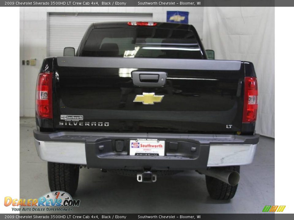 2009 Chevrolet Silverado 3500HD LT Crew Cab 4x4 Black / Ebony Photo #3