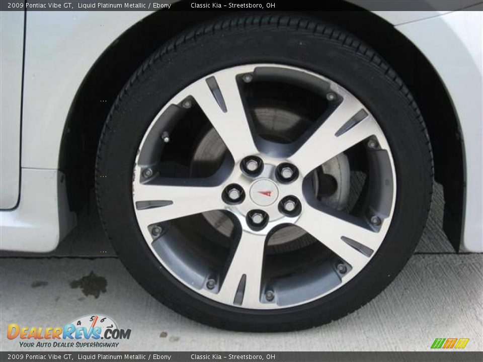2009 Pontiac Vibe GT Liquid Platinum Metallic / Ebony Photo #10