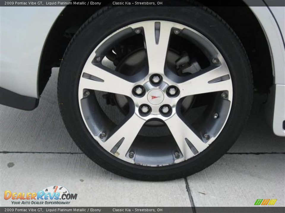 2009 Pontiac Vibe GT Liquid Platinum Metallic / Ebony Photo #11
