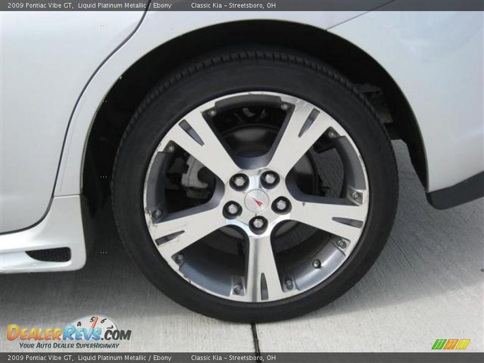 2009 Pontiac Vibe GT Liquid Platinum Metallic / Ebony Photo #12