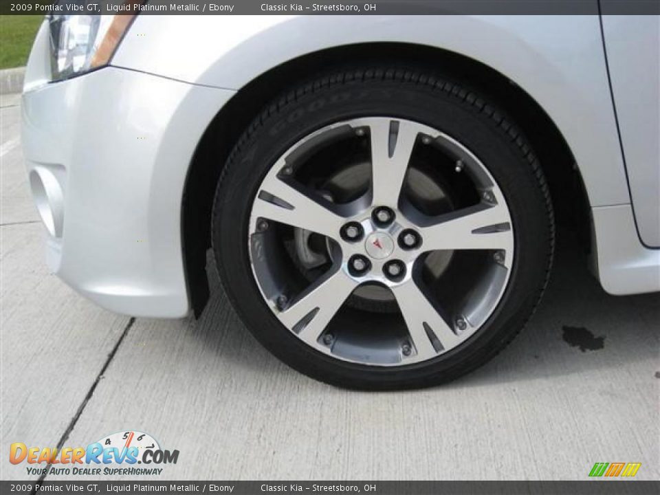 2009 Pontiac Vibe GT Liquid Platinum Metallic / Ebony Photo #13