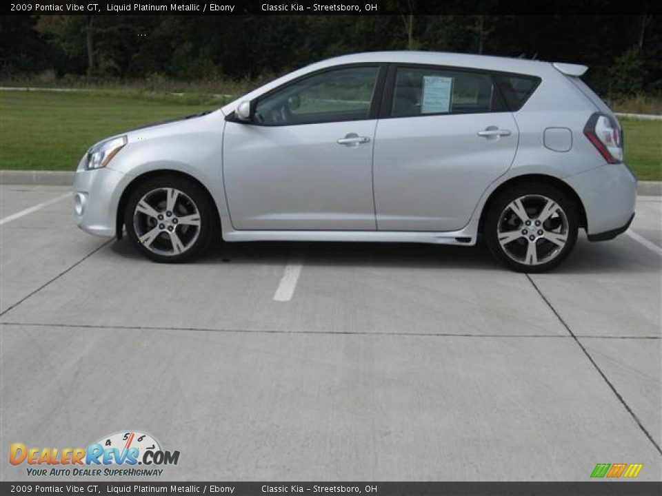 2009 Pontiac Vibe GT Liquid Platinum Metallic / Ebony Photo #14