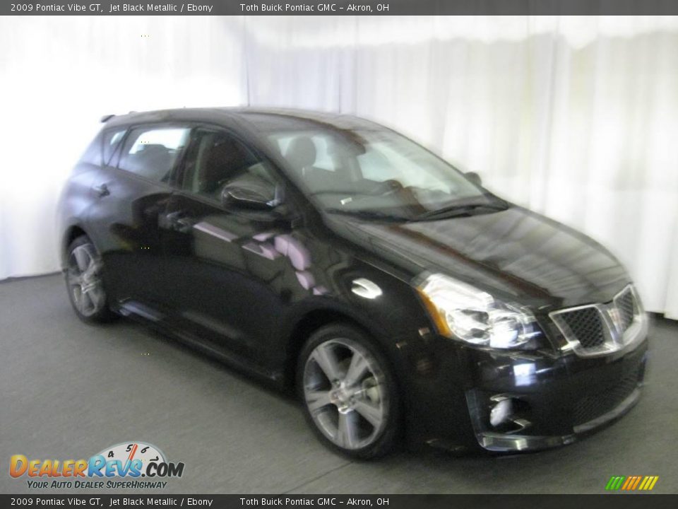 2009 Pontiac Vibe GT Jet Black Metallic / Ebony Photo #1