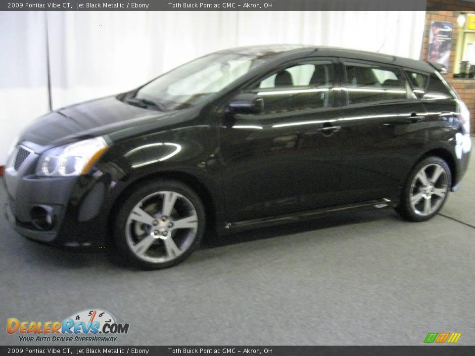 2009 Pontiac Vibe GT Jet Black Metallic / Ebony Photo #6
