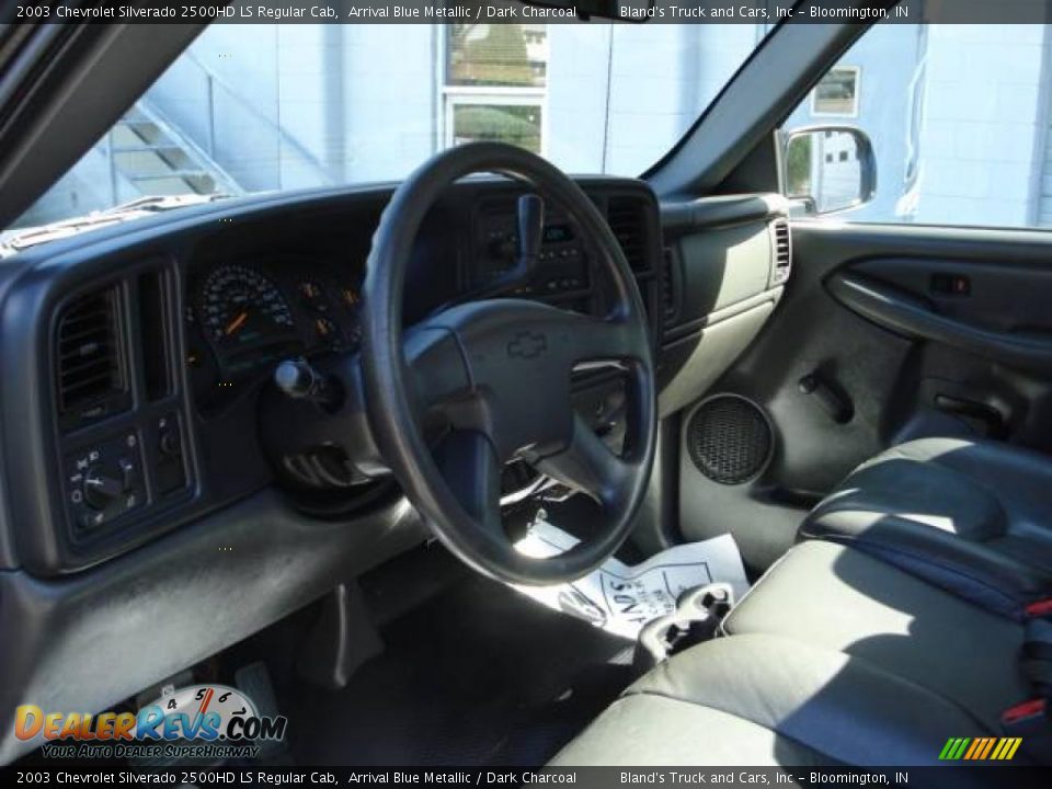 2003 Chevrolet Silverado 2500HD LS Regular Cab Arrival Blue Metallic / Dark Charcoal Photo #10