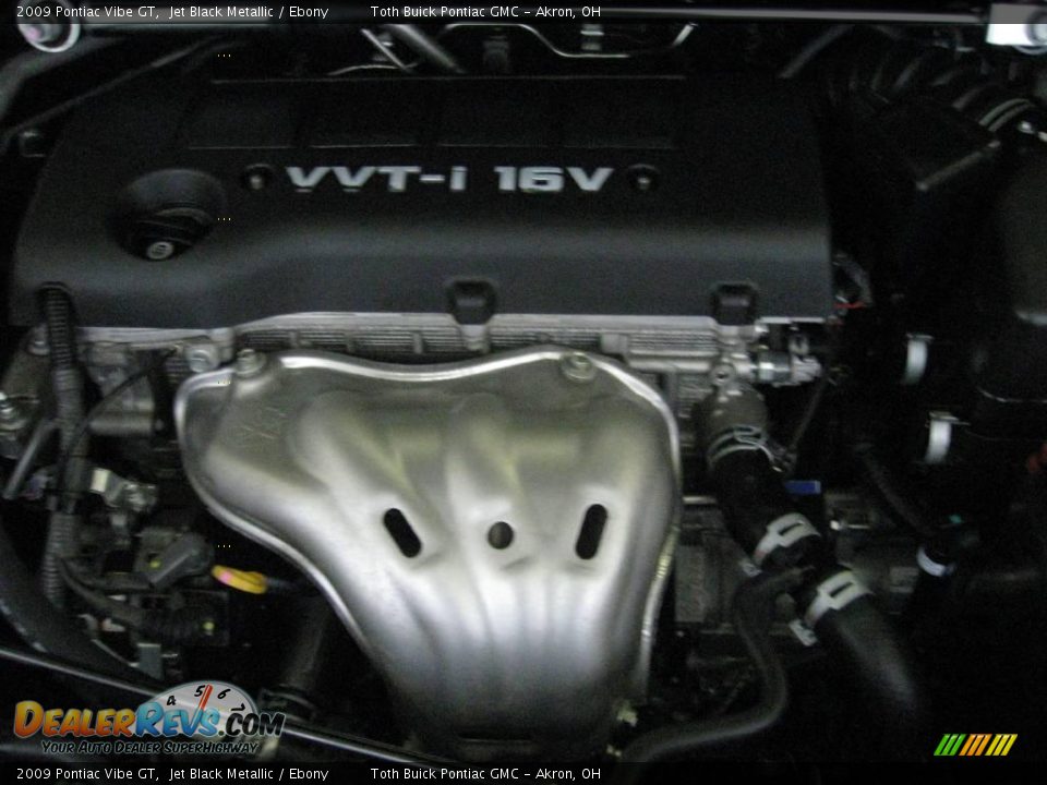 2009 Pontiac Vibe GT Jet Black Metallic / Ebony Photo #16
