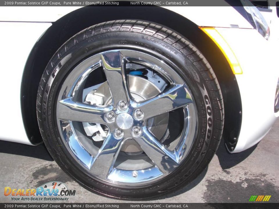 2009 Pontiac Solstice GXP Coupe Pure White / Ebony/Red Stitching Photo #9