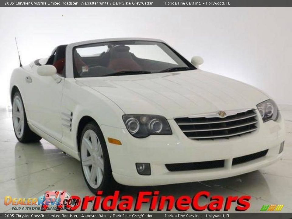 2005 Chrysler Crossfire Limited Roadster Alabaster White / Dark Slate Grey/Cedar Photo #1