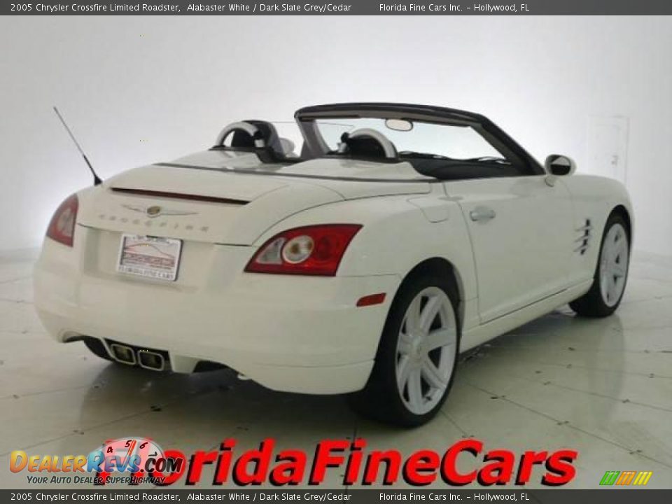 2005 Chrysler Crossfire Limited Roadster Alabaster White / Dark Slate Grey/Cedar Photo #2