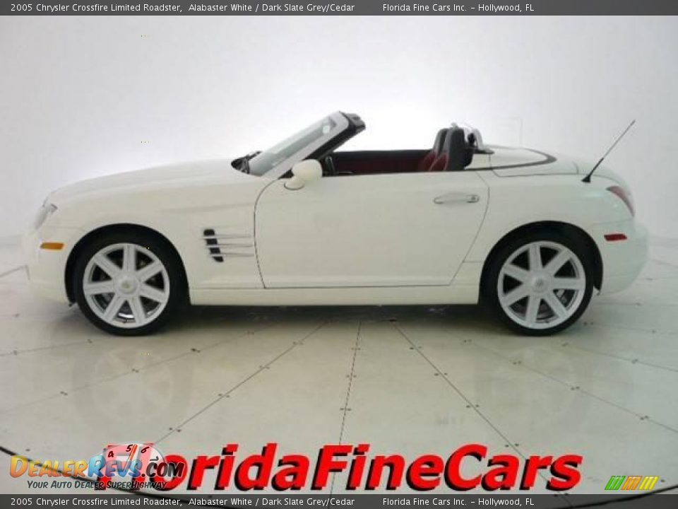 2005 Chrysler Crossfire Limited Roadster Alabaster White / Dark Slate Grey/Cedar Photo #3