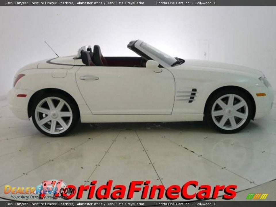 2005 Chrysler Crossfire Limited Roadster Alabaster White / Dark Slate Grey/Cedar Photo #4