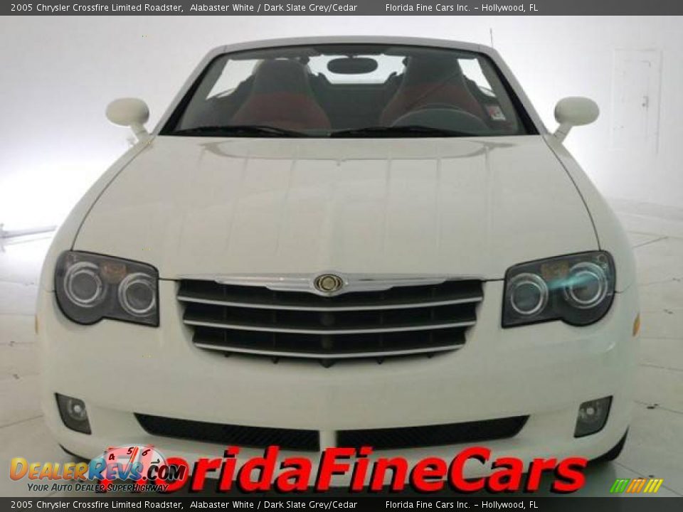 2005 Chrysler Crossfire Limited Roadster Alabaster White / Dark Slate Grey/Cedar Photo #5