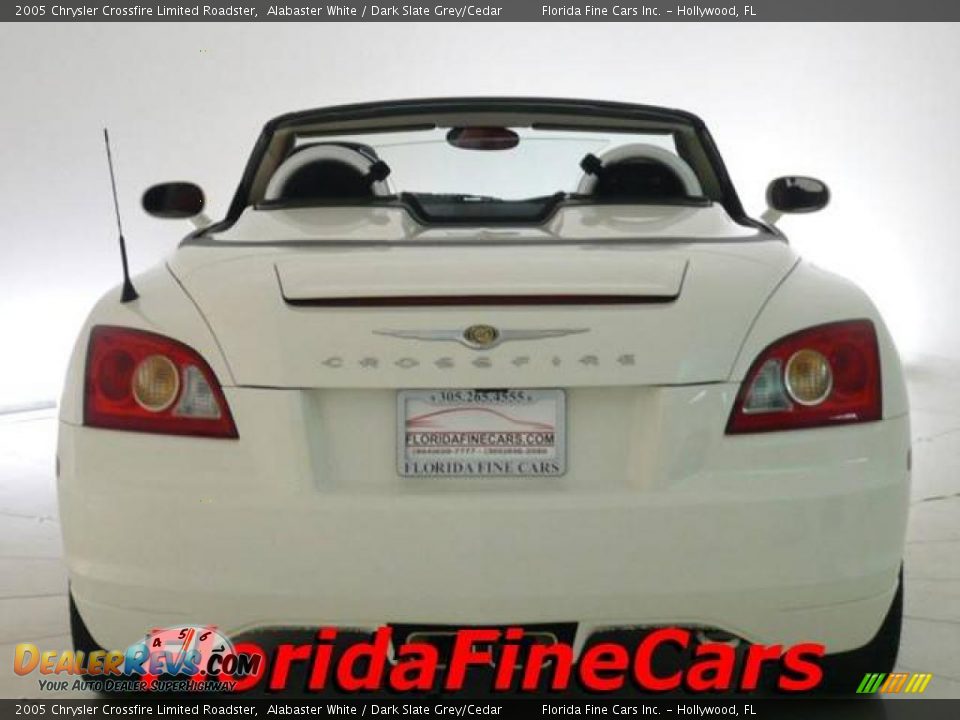 2005 Chrysler Crossfire Limited Roadster Alabaster White / Dark Slate Grey/Cedar Photo #6