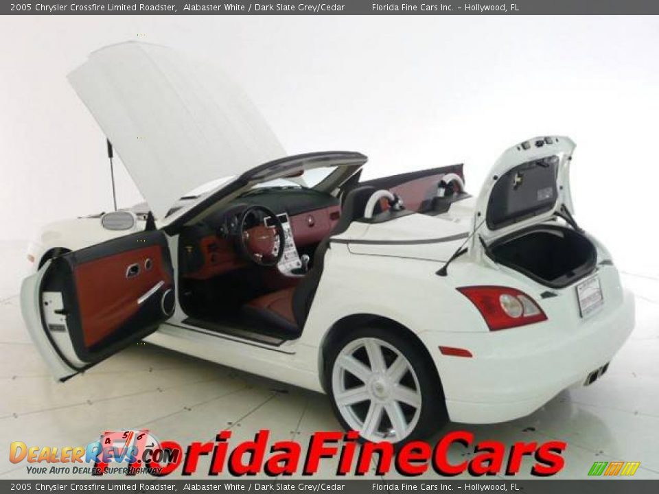 2005 Chrysler Crossfire Limited Roadster Alabaster White / Dark Slate Grey/Cedar Photo #8