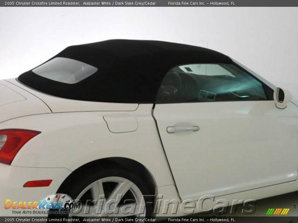 2005 Chrysler Crossfire Limited Roadster Alabaster White / Dark Slate Grey/Cedar Photo #9