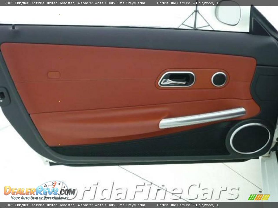 2005 Chrysler Crossfire Limited Roadster Alabaster White / Dark Slate Grey/Cedar Photo #12