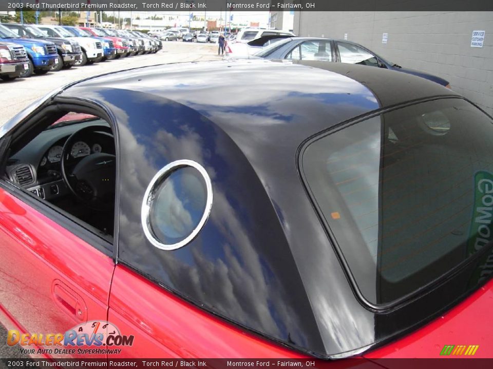 2003 Ford Thunderbird Premium Roadster Torch Red / Black Ink Photo #12