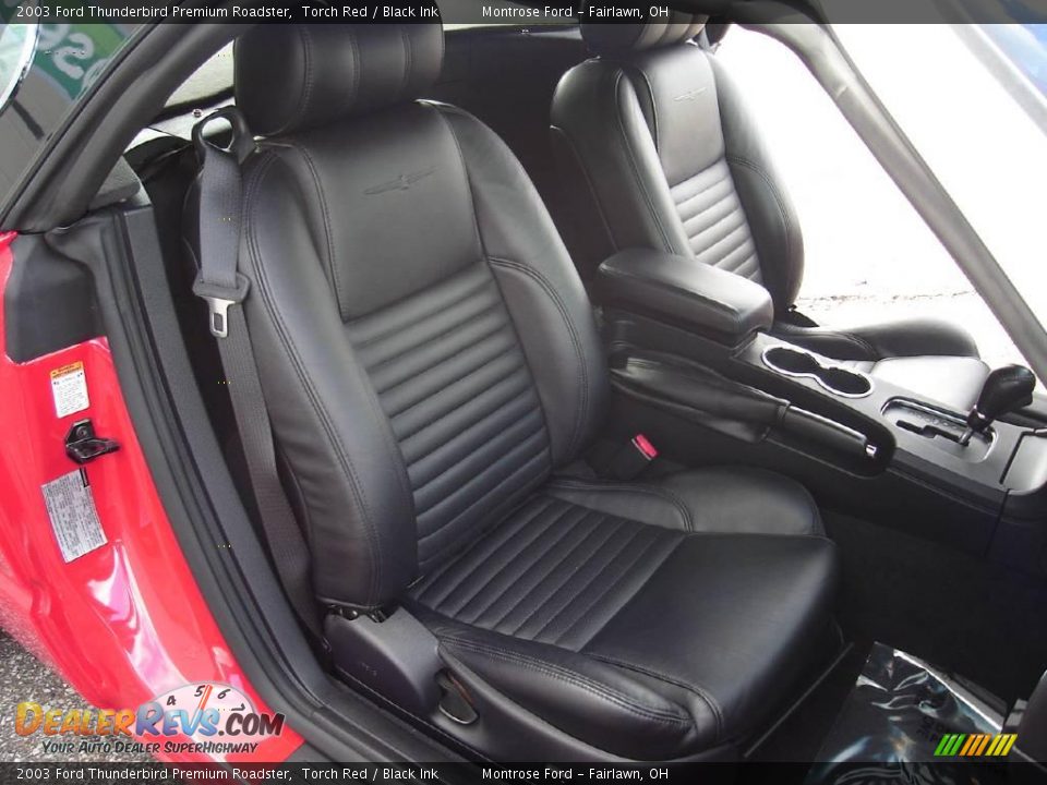 2003 Ford Thunderbird Premium Roadster Torch Red / Black Ink Photo #15