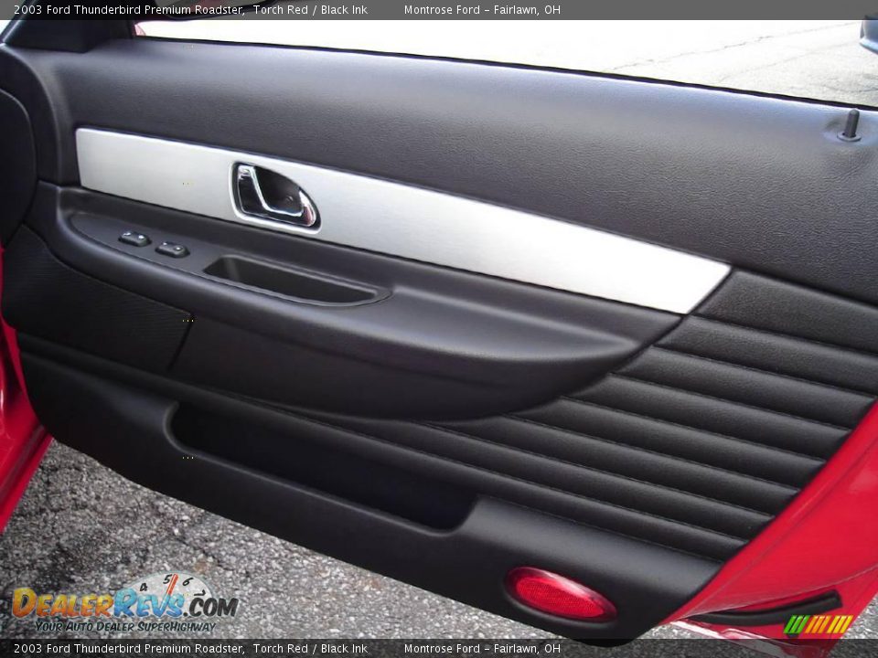 2003 Ford Thunderbird Premium Roadster Torch Red / Black Ink Photo #17