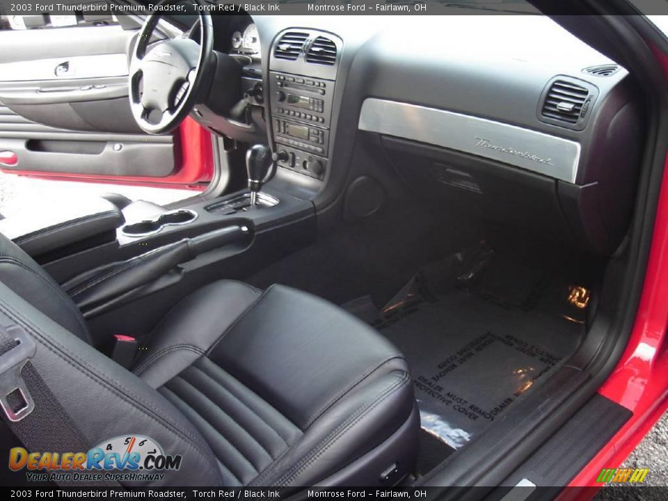 2003 Ford Thunderbird Premium Roadster Torch Red / Black Ink Photo #18