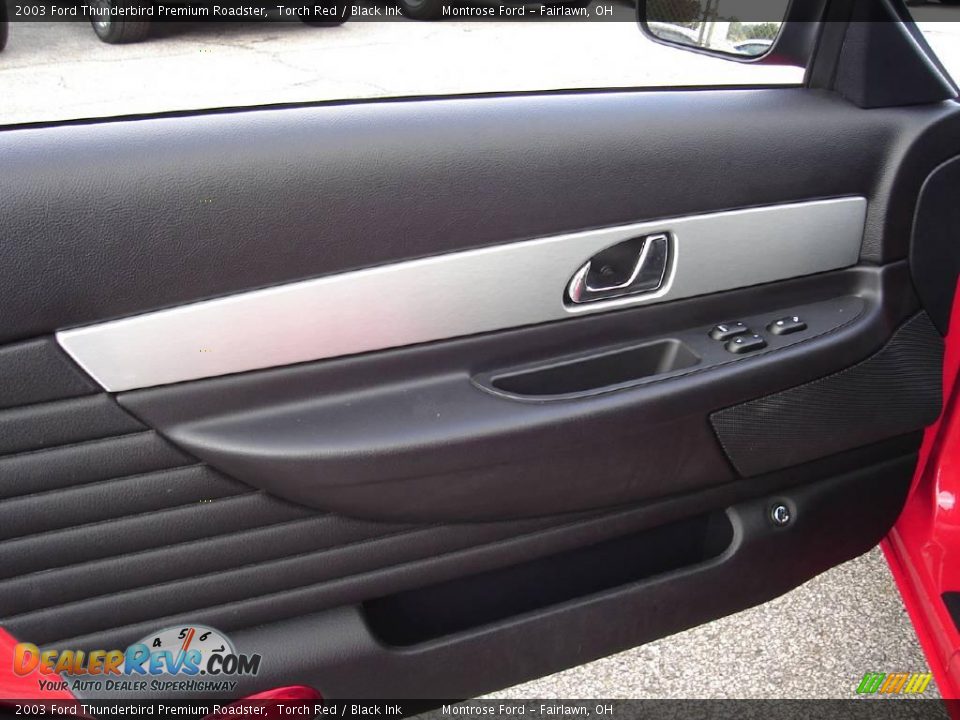 2003 Ford Thunderbird Premium Roadster Torch Red / Black Ink Photo #19