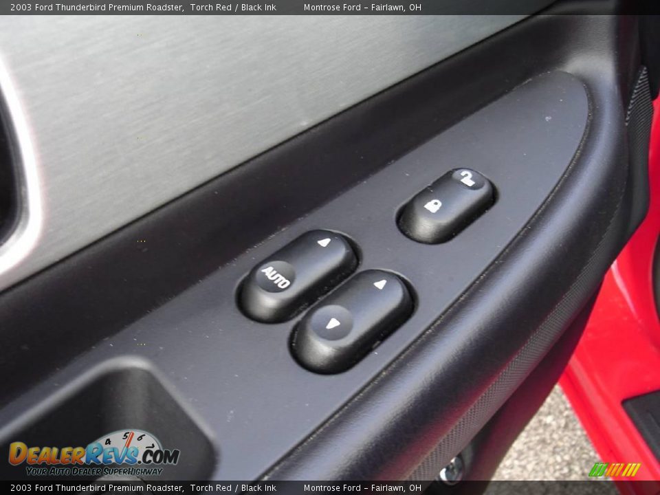 2003 Ford Thunderbird Premium Roadster Torch Red / Black Ink Photo #20