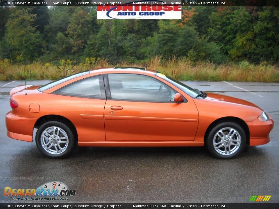 2004 Chevrolet Cavalier LS Sport Coupe Sunburst Orange / Graphite Photo #1