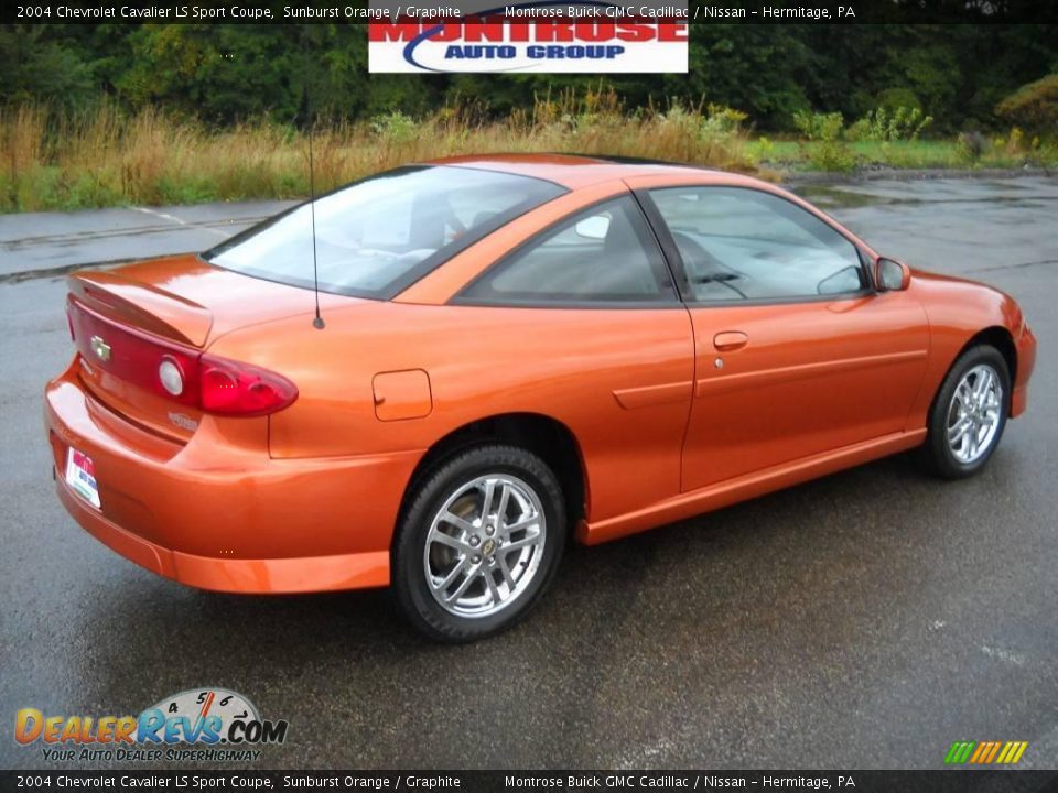 2004 Chevrolet Cavalier LS Sport Coupe Sunburst Orange / Graphite Photo #2