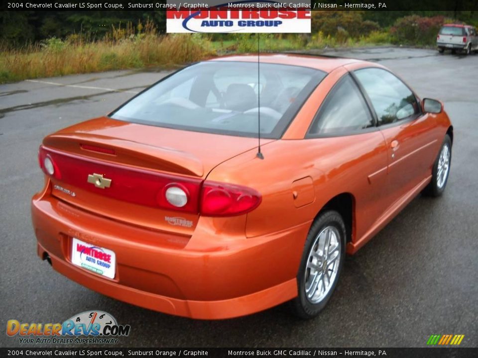 2004 Chevrolet Cavalier LS Sport Coupe Sunburst Orange / Graphite Photo #3