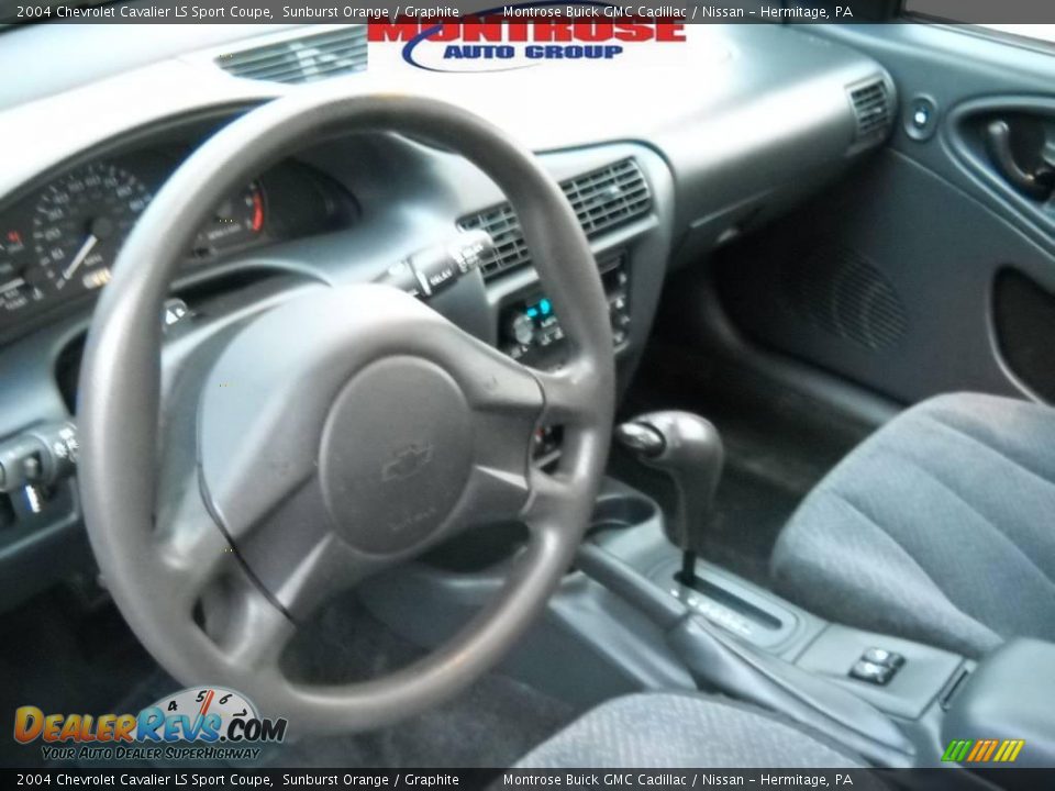 2004 Chevrolet Cavalier LS Sport Coupe Sunburst Orange / Graphite Photo #9