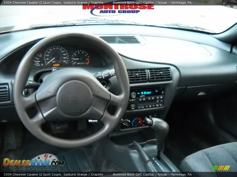 2004 Chevrolet Cavalier LS Sport Coupe Sunburst Orange / Graphite Photo #12