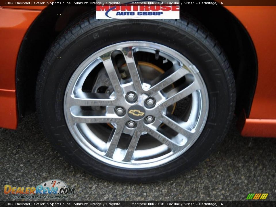 2004 Chevrolet Cavalier LS Sport Coupe Sunburst Orange / Graphite Photo #18