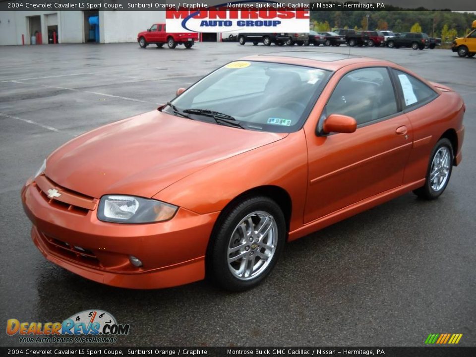 2004 Chevrolet Cavalier LS Sport Coupe Sunburst Orange / Graphite Photo #19