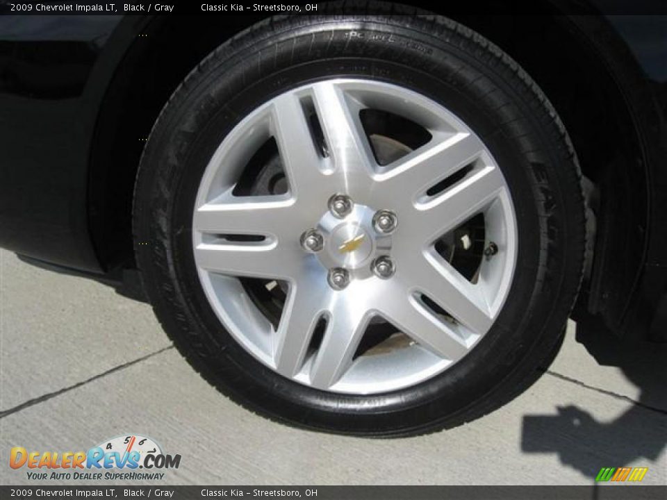 2009 Chevrolet Impala LT Black / Gray Photo #14