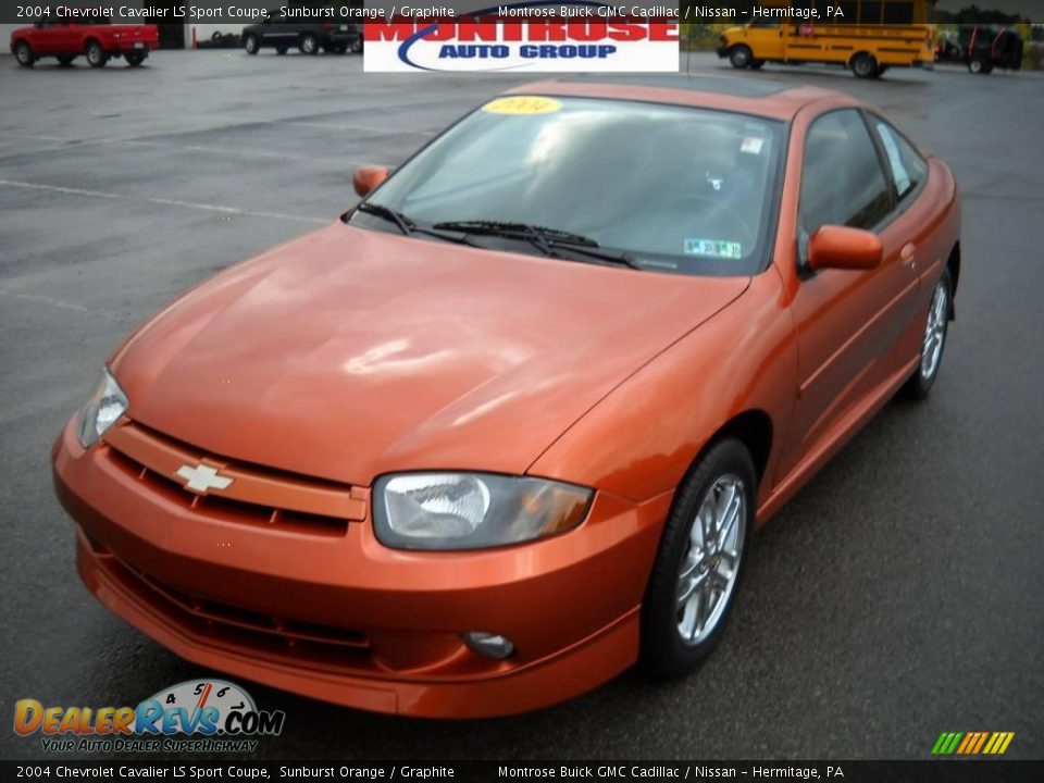 2004 Chevrolet Cavalier LS Sport Coupe Sunburst Orange / Graphite Photo #20