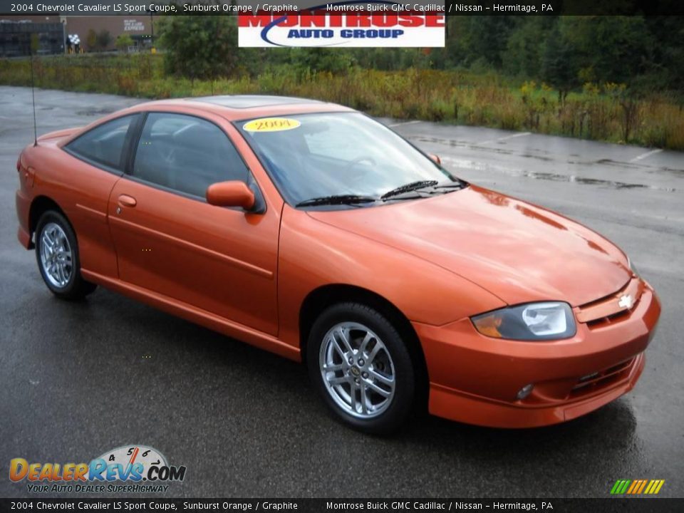 2004 Chevrolet Cavalier LS Sport Coupe Sunburst Orange / Graphite Photo #23