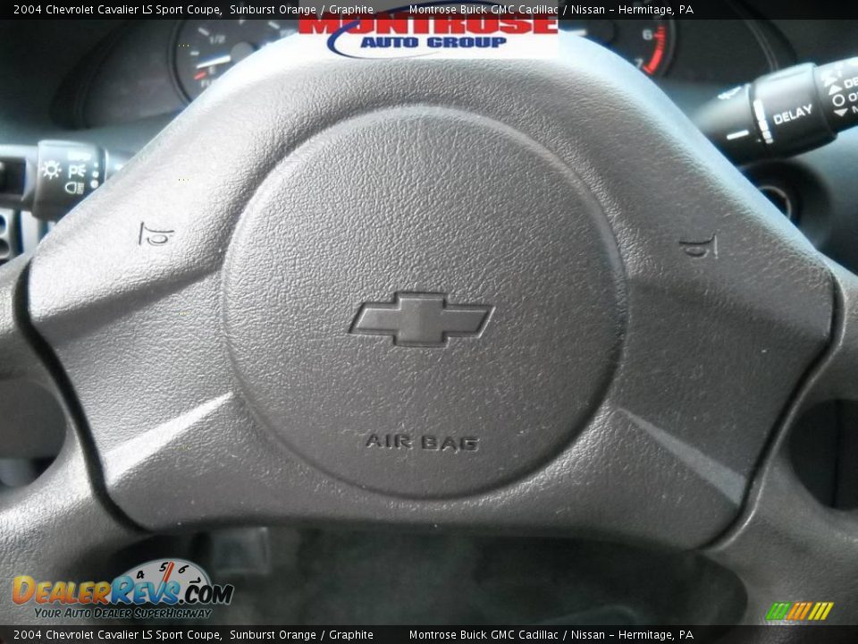 2004 Chevrolet Cavalier LS Sport Coupe Sunburst Orange / Graphite Photo #29