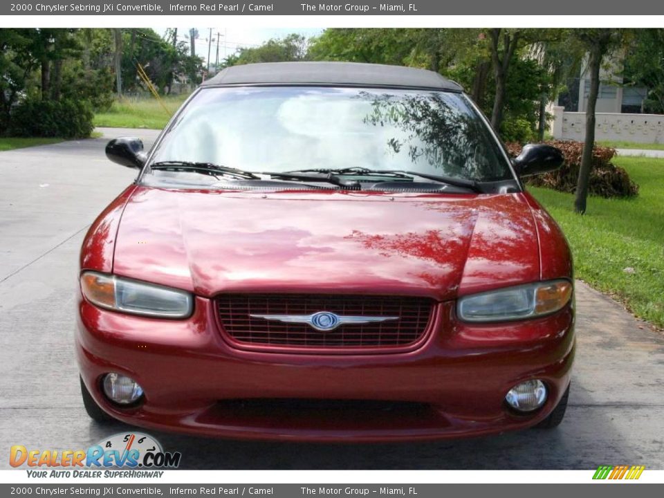 2000 Chrysler Sebring JXi Convertible Inferno Red Pearl / Camel Photo #15