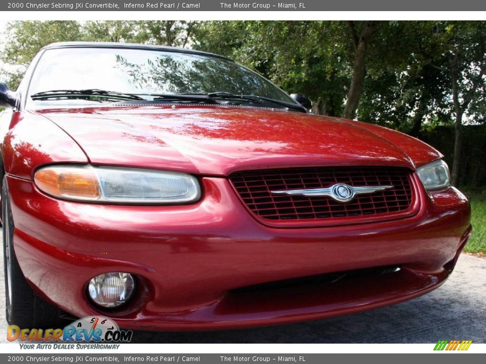 2000 Chrysler Sebring JXi Convertible Inferno Red Pearl / Camel Photo #17