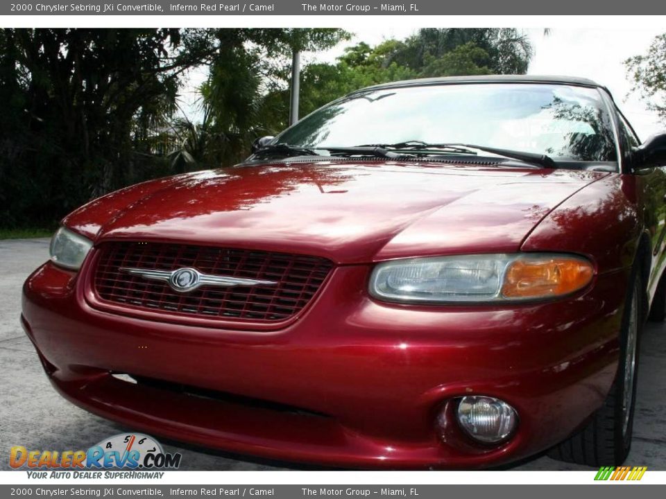 2000 Chrysler Sebring JXi Convertible Inferno Red Pearl / Camel Photo #18