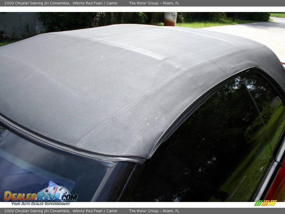 2000 Chrysler Sebring JXi Convertible Inferno Red Pearl / Camel Photo #21