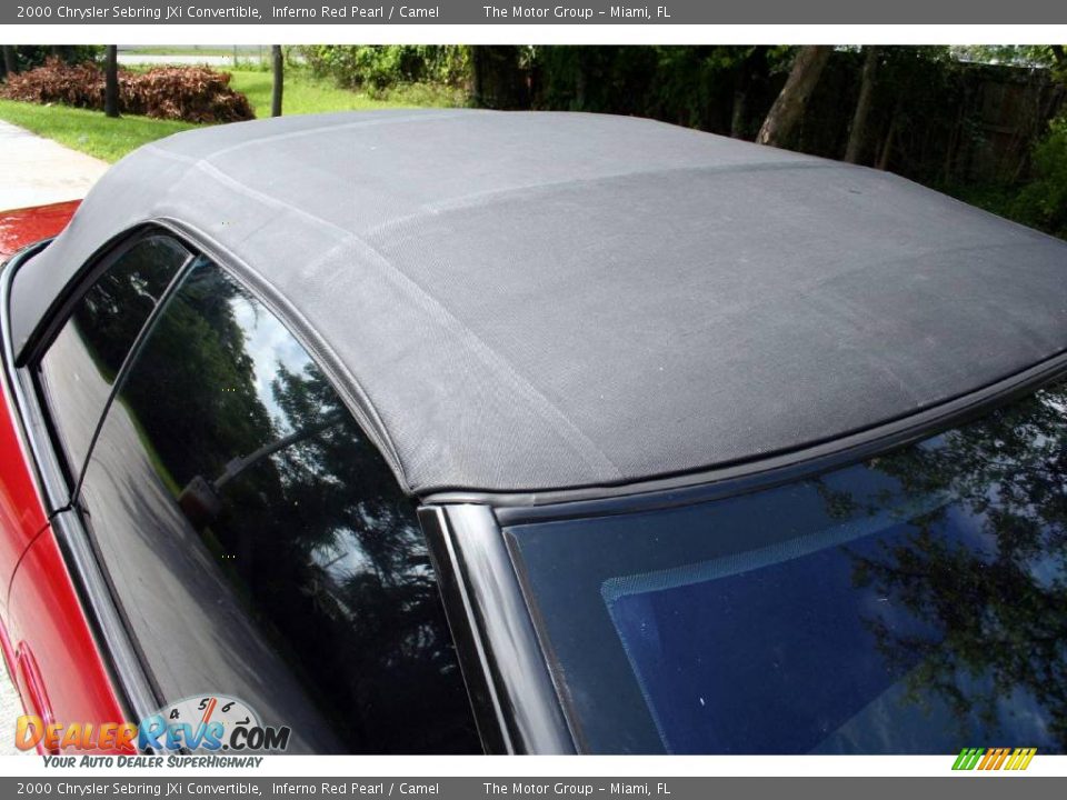 2000 Chrysler Sebring JXi Convertible Inferno Red Pearl / Camel Photo #22