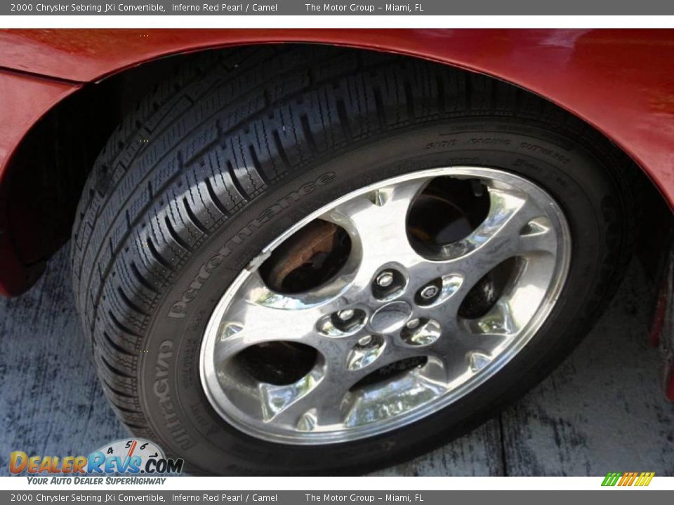 2000 Chrysler Sebring JXi Convertible Inferno Red Pearl / Camel Photo #23