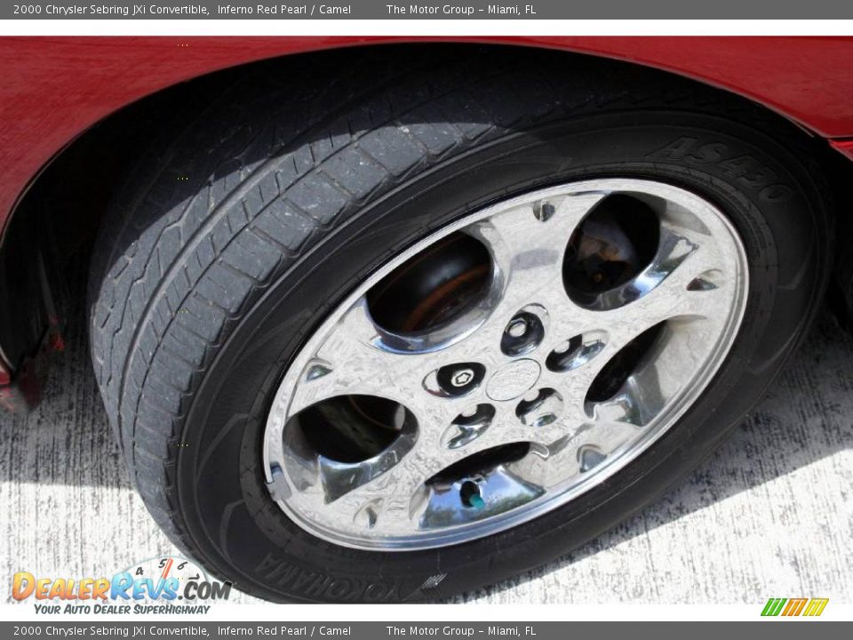 2000 Chrysler Sebring JXi Convertible Inferno Red Pearl / Camel Photo #24