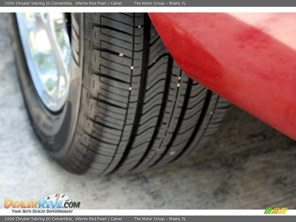 2000 Chrysler Sebring JXi Convertible Inferno Red Pearl / Camel Photo #25