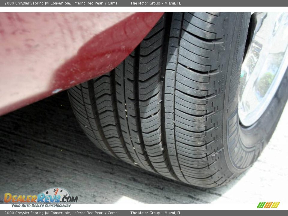 2000 Chrysler Sebring JXi Convertible Inferno Red Pearl / Camel Photo #26
